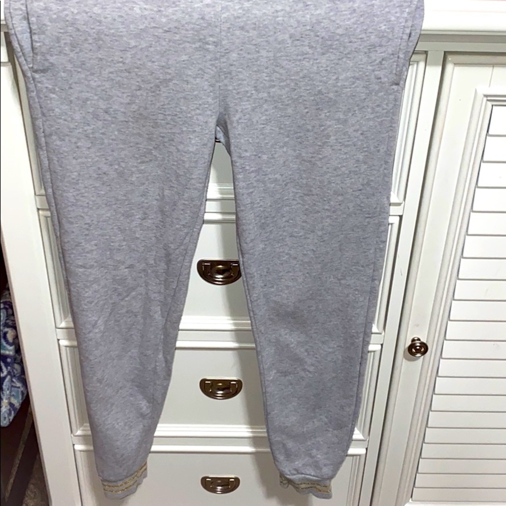 Gray sweatpants